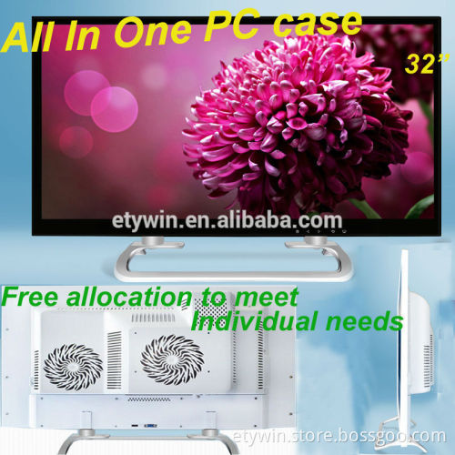 Desktop pc gamer 32" all in one pc with special monitor desktop bracket all in one barebone pc